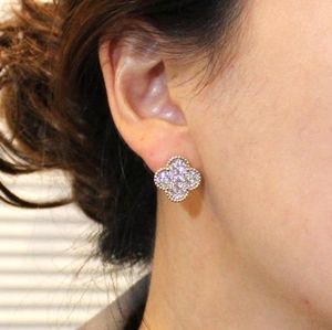 Clover Pave Earrings